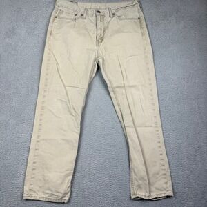 Levis 514 Straight Mens Beige Cotton Casual Comfort Fit‎ W36 L30